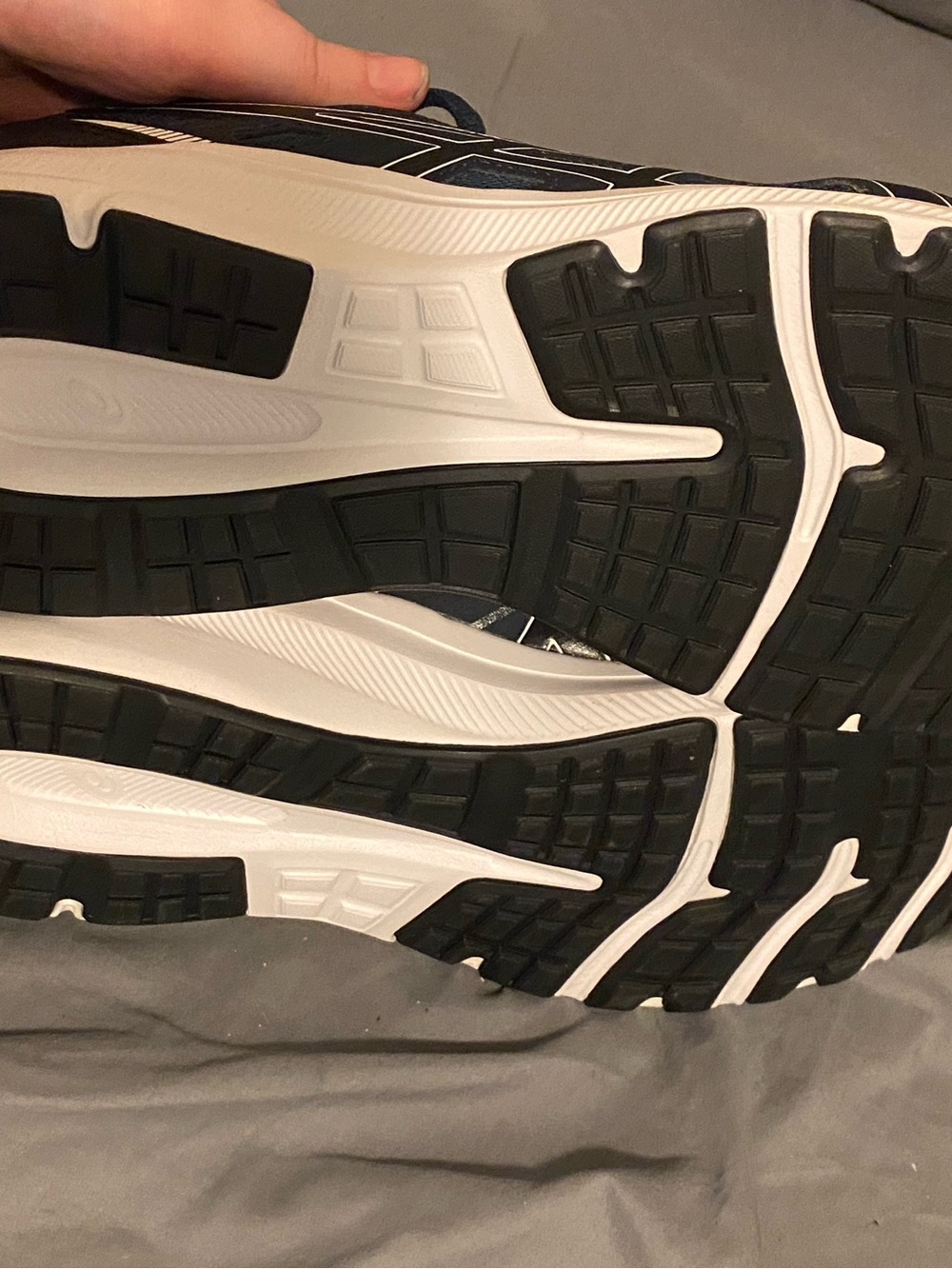 ASICS Men's blue and white Running Shoes - Picture 4 of 5